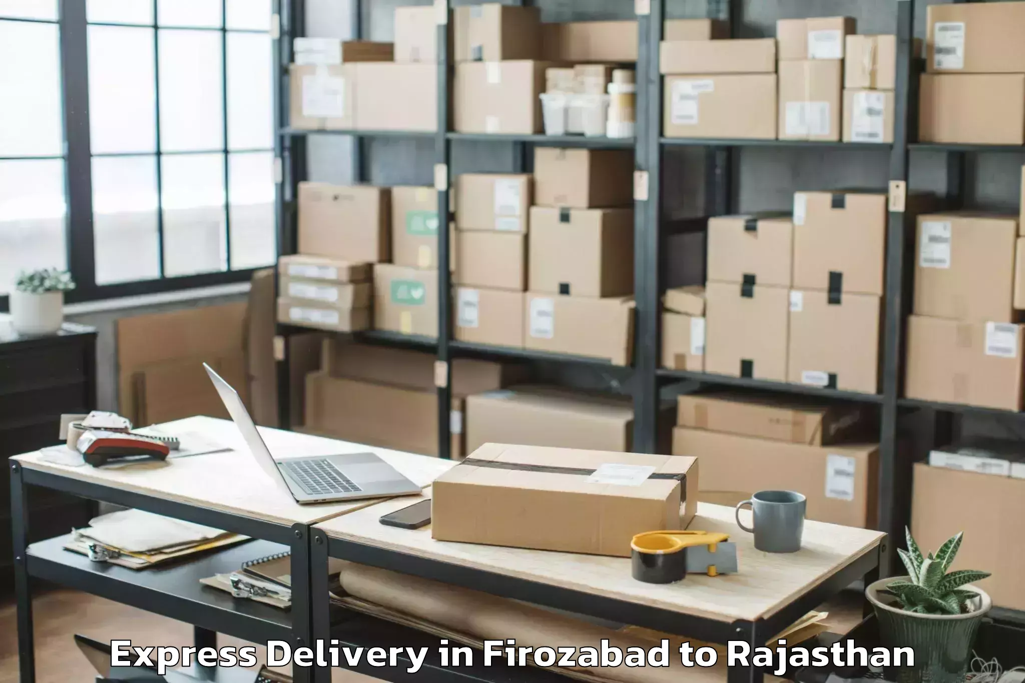 Expert Firozabad to Khairthal Express Delivery